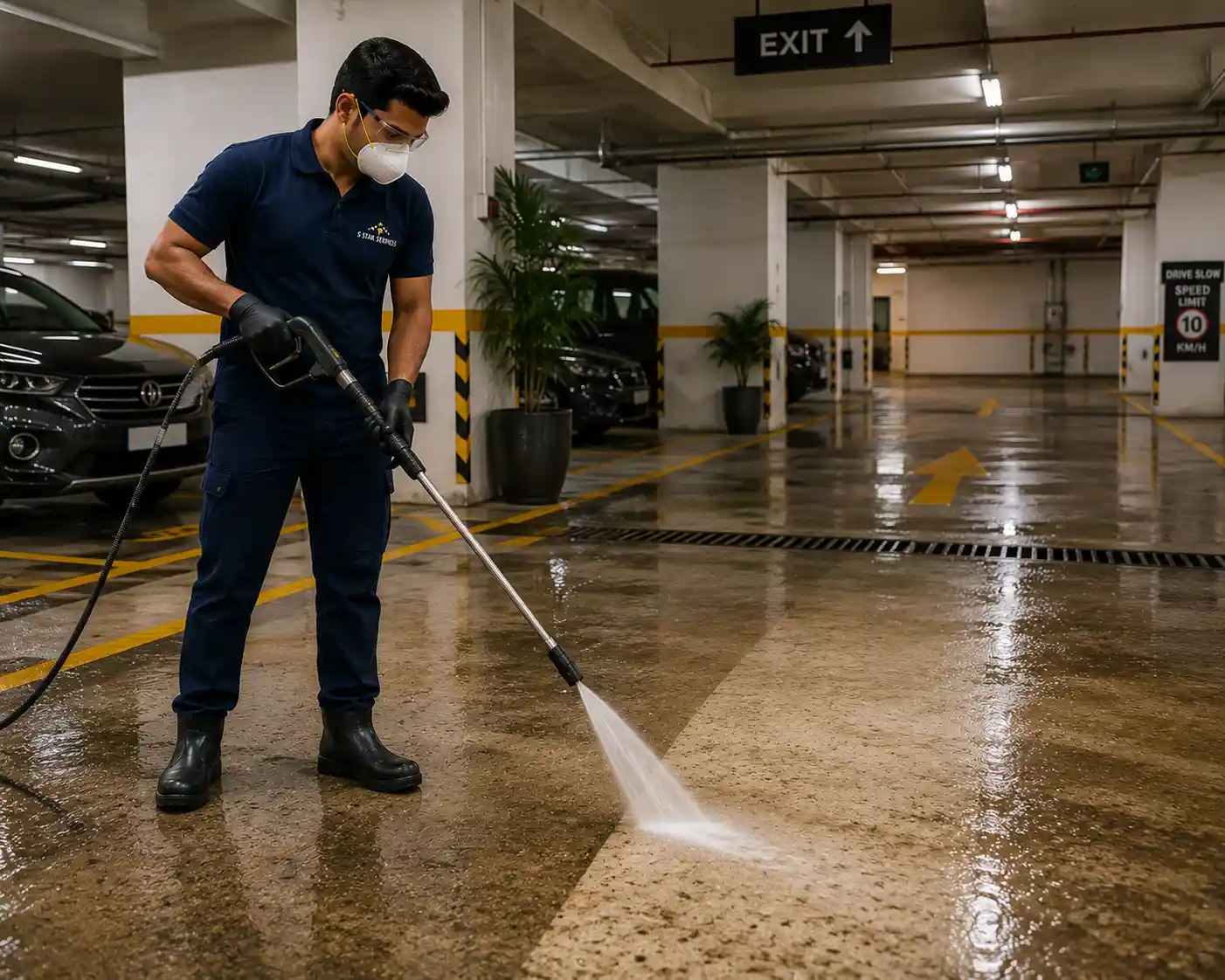 Parking Area Cleaning