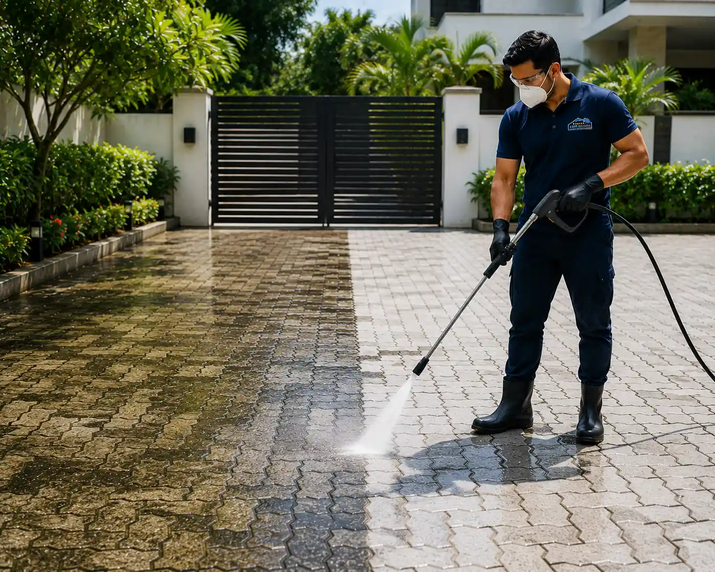 Paver Block Cleaning